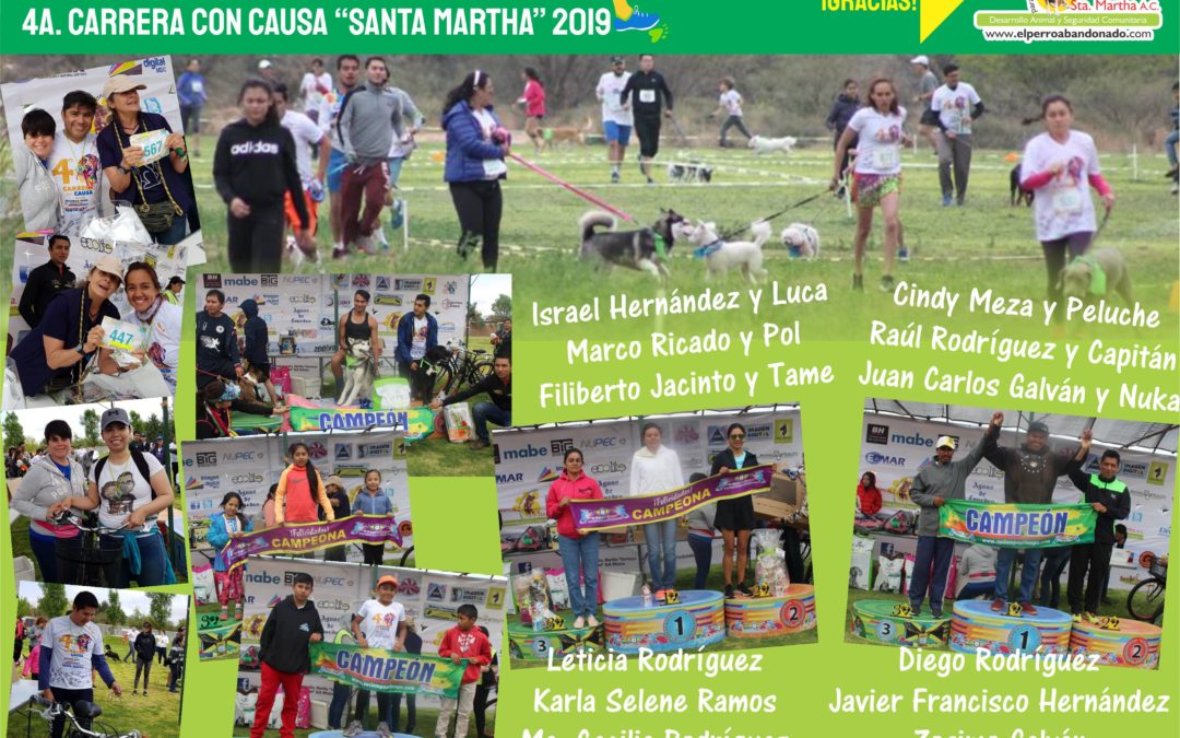 Felicidades a los ganadores de la 4a. carrera «Santa Martha»