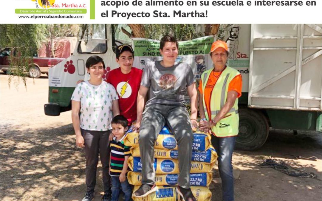 Donación de alimento de alumnos de la Apostólica